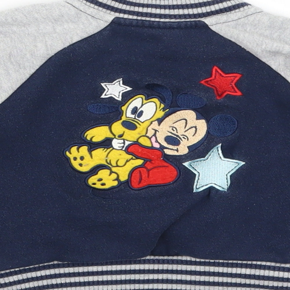 Disney Boys Grey   Jacket  Size 18 Months  - Mickey Mouse