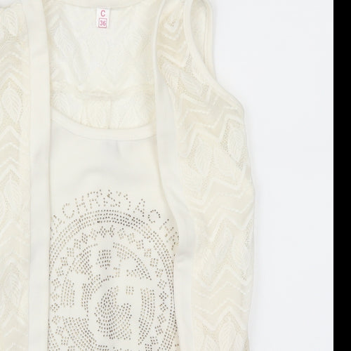 Preworn Womens White   Basic Tank Size 8