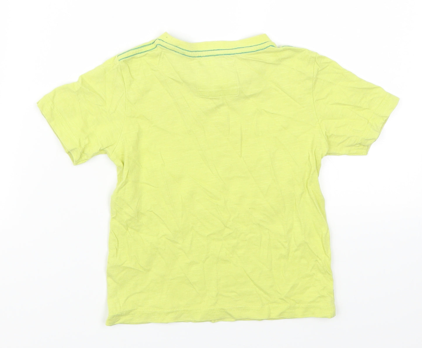 TU Boys Green   Basic T-Shirt Size 18-24 Months  - Fish