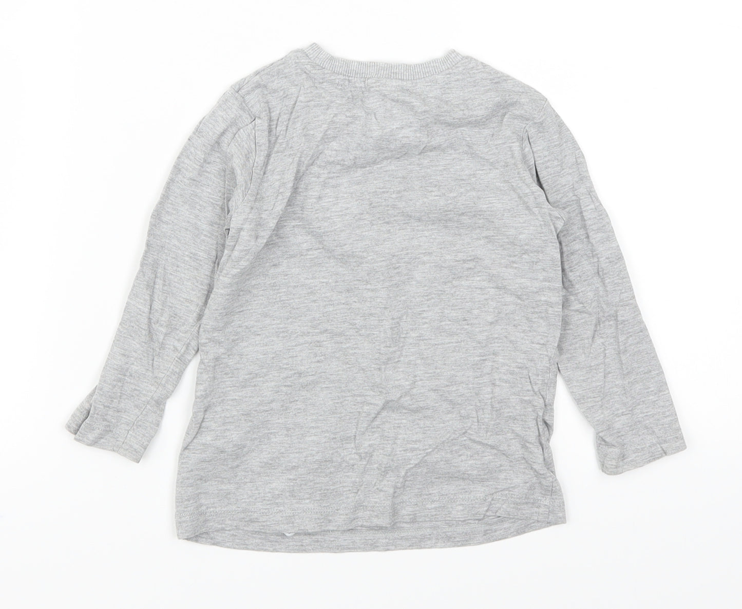 Marks and Spencer Boys Grey   Basic T-Shirt Size 18-24 Months  - Fly to Tokyo
