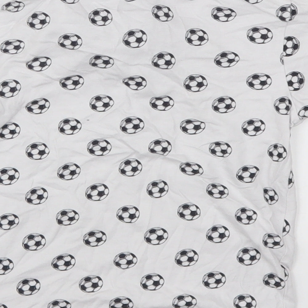 Matalan Boys White   Basic Polo Size 3-4 Years  - Footballs