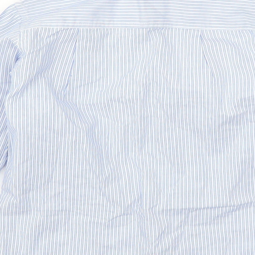 Cool Club Boys Blue Striped  Basic Button-Up Size 5 Years