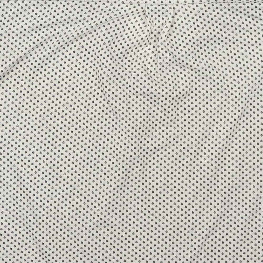 H&M Womens Beige Geometric  Basic T-Shirt Size L