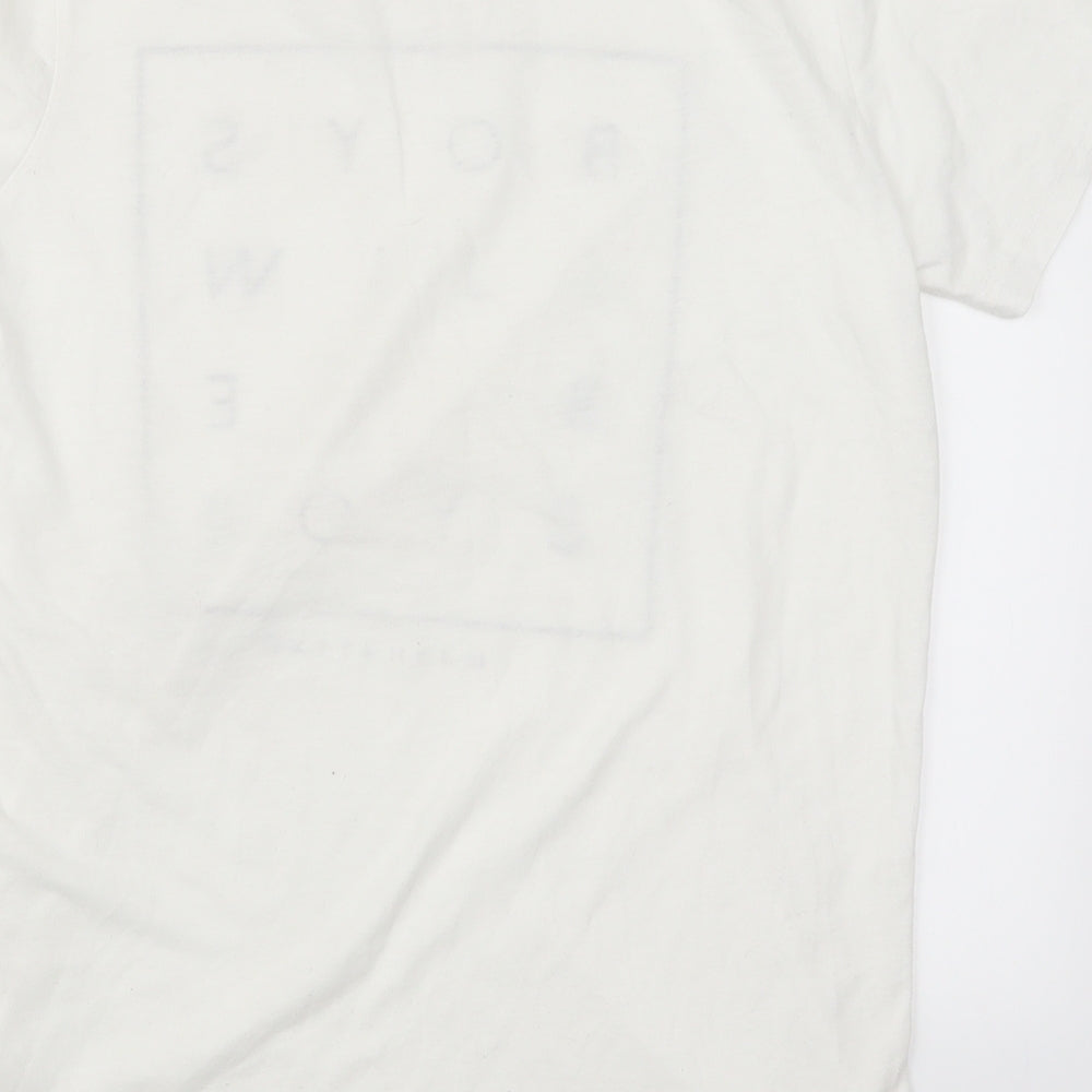 River Island Boys White   Basic T-Shirt Size 11-12 Years  - Boys Will Be Boys