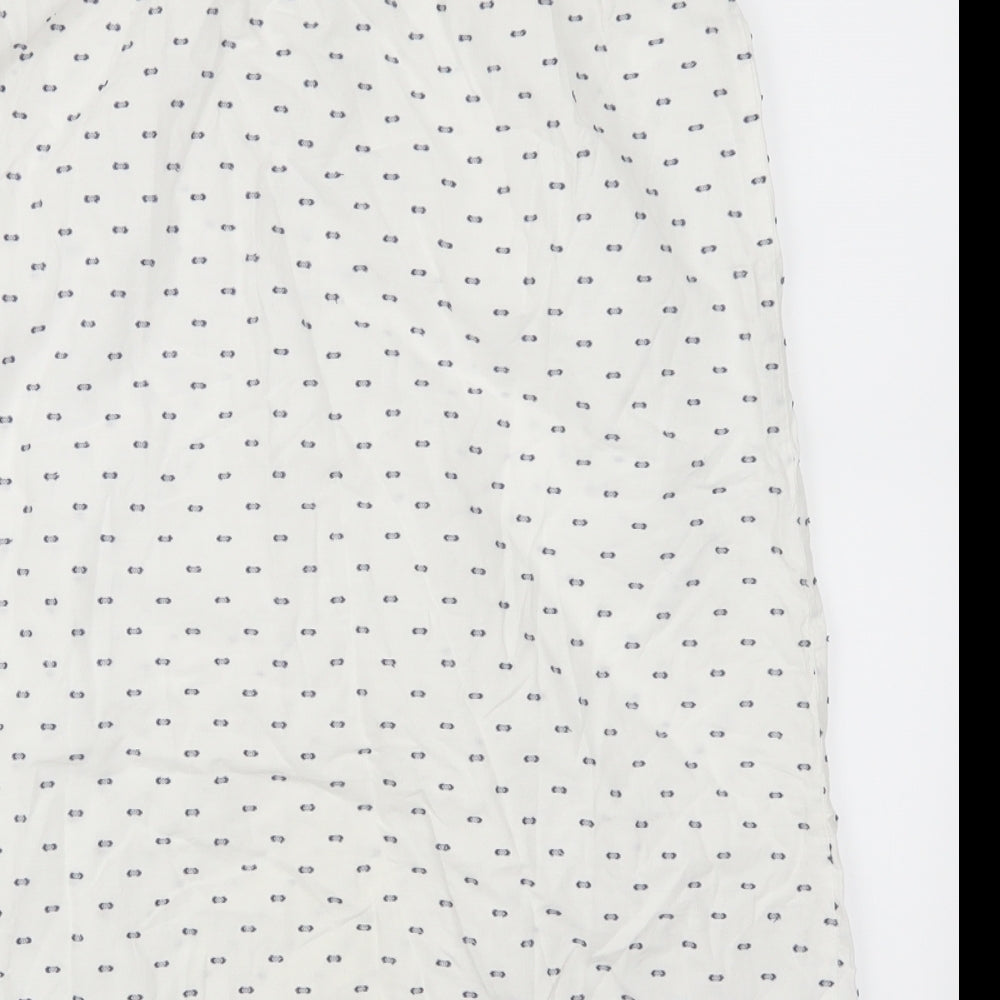 George Womens White Geometric  Tank Dress  Size 12