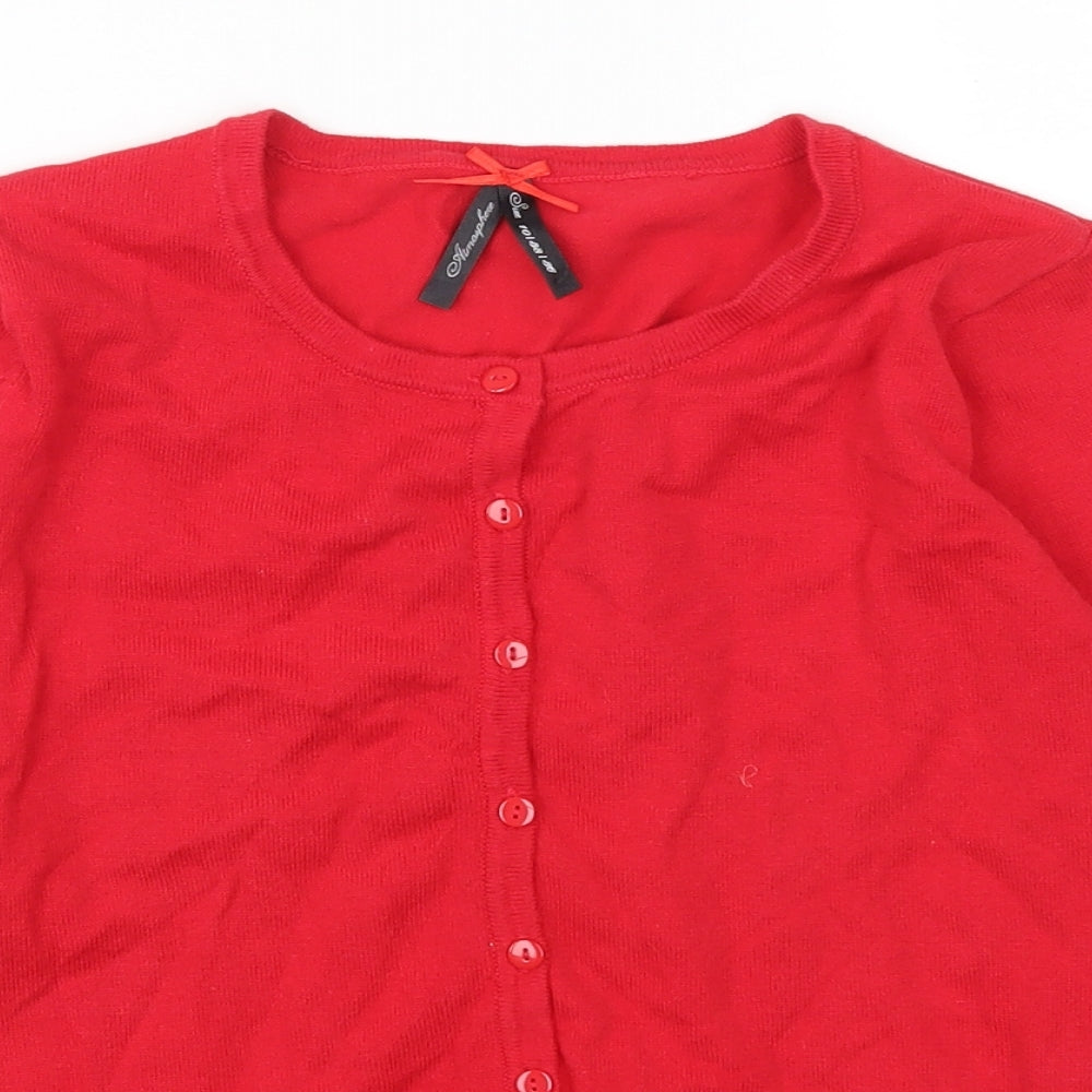 Atmosphere Womens Red   Cardigan Jumper Size 10