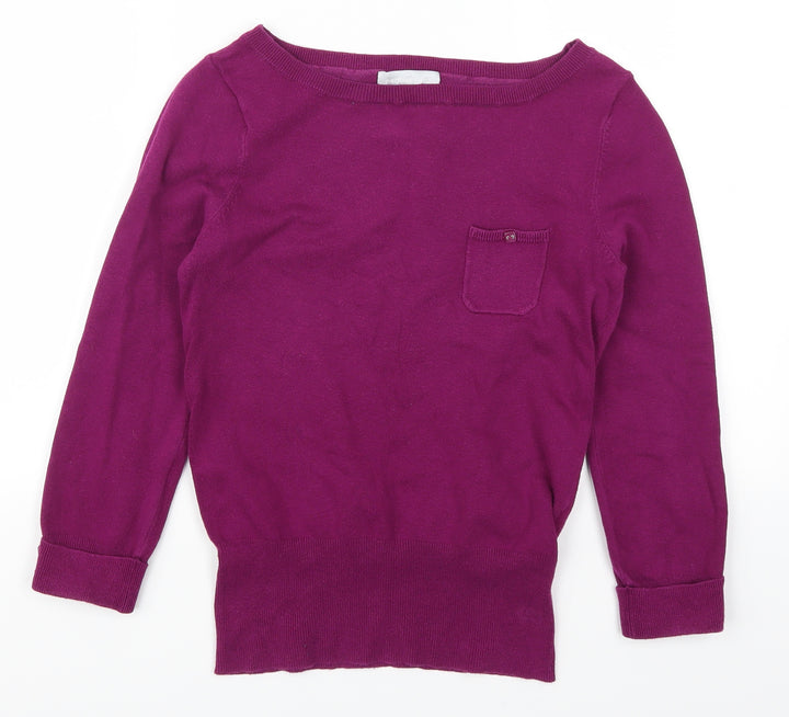 Red Herring Womens Pink Pullover Jumper Size 10
