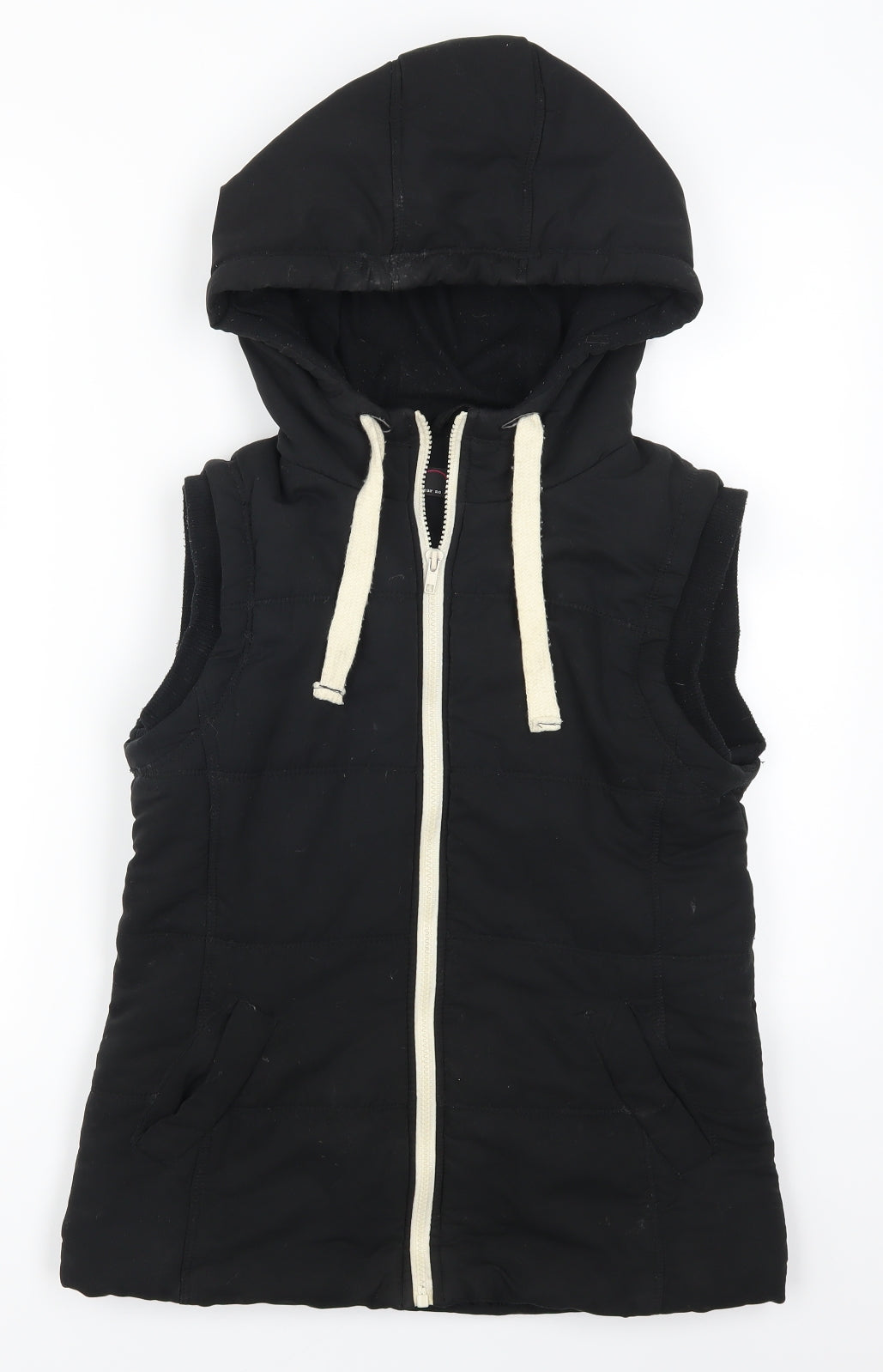 New Look Womens Black   Gilet Coat Size 12