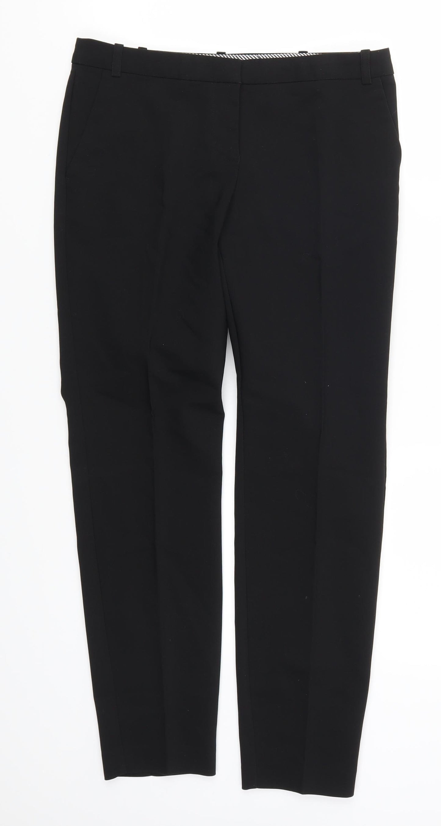 NEXT Womens Black   Trousers  Size 8 L26 in