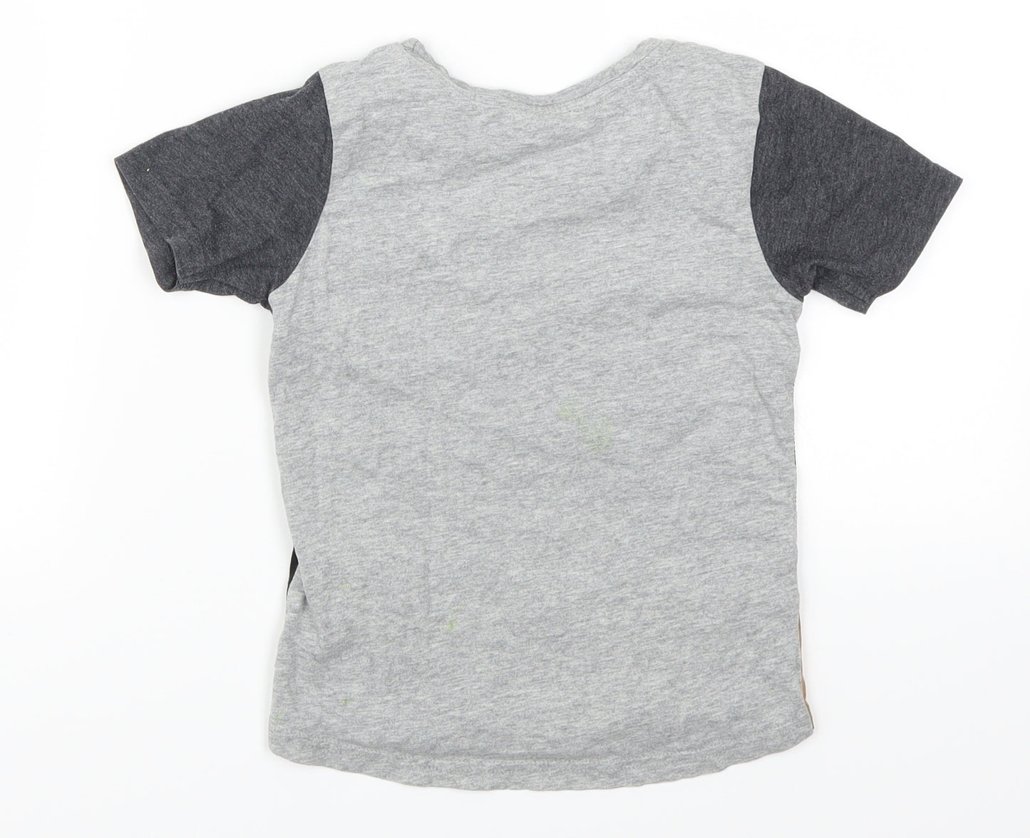 George Boys Grey Colourblock  Basic T-Shirt Size 3-4 Years  - Cool Bro