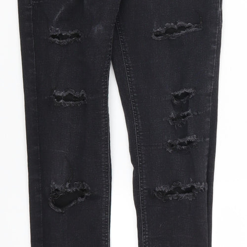 Topshop Womens Grey  Denim Skinny Jeans Size 23 in L28 in