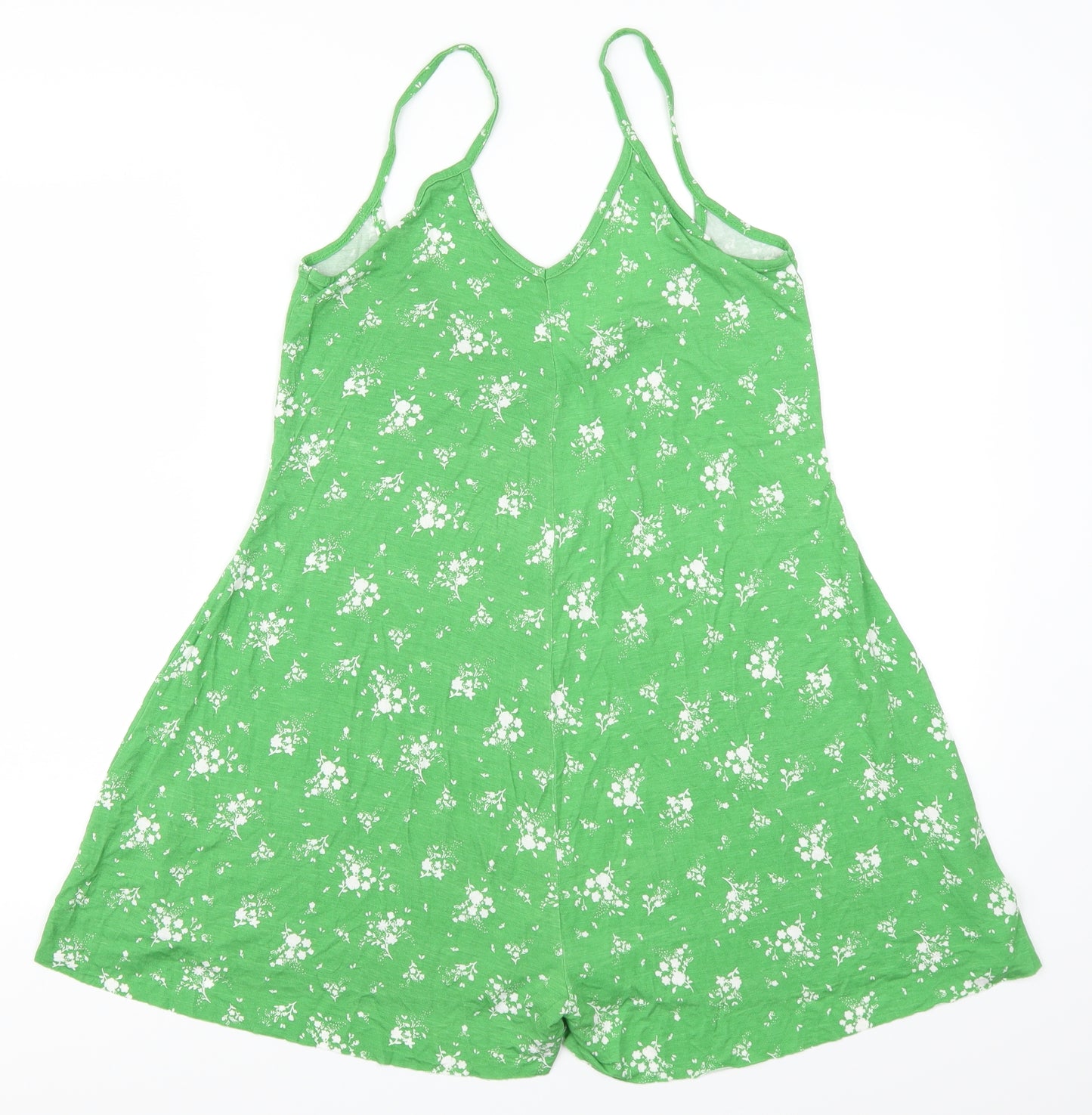 Boohoo Womens Green Flecked  Playsuit One-Piece Size 12 L4 in