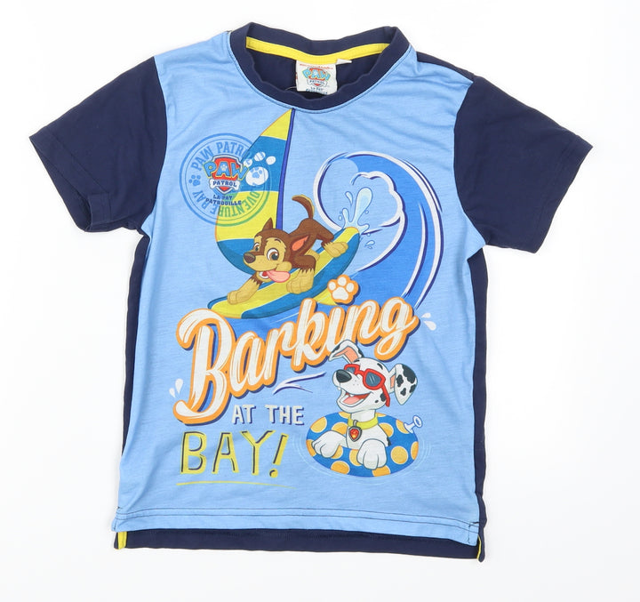 TVMania Boys Blue Basic T-Shirt Size 6 Years - Paw Patrol