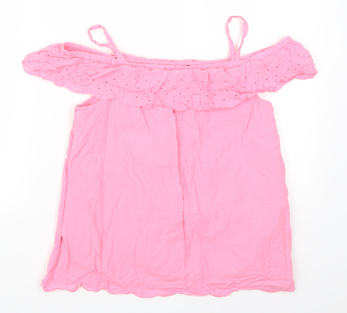 George Girls Pink   Basic T-Shirt Size 11-12 Years