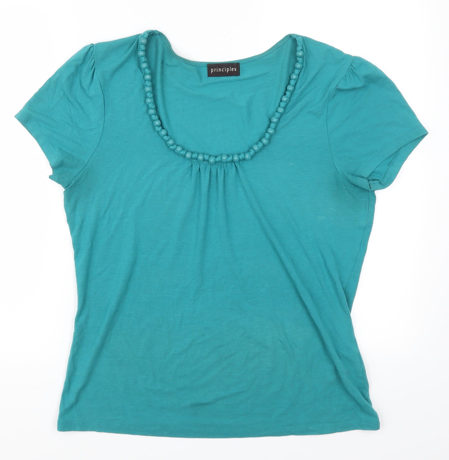Principles Womens Blue   Basic T-Shirt Size 14