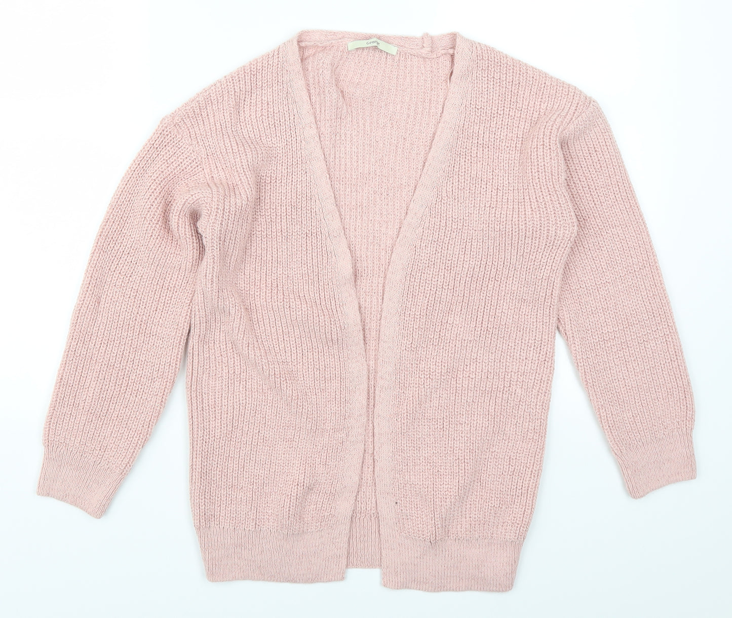 George Girls Pink   Cardigan Jumper Size 9-10 Years