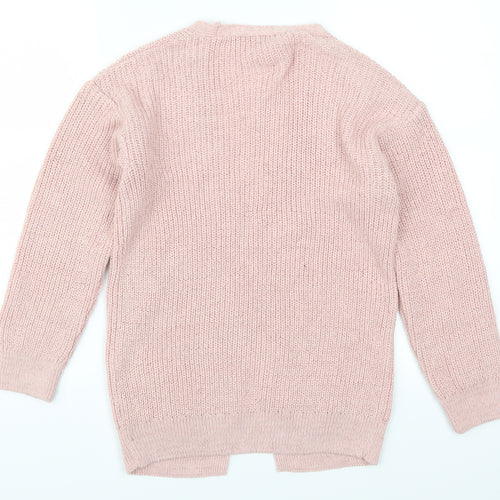 George Girls Pink   Cardigan Jumper Size 9-10 Years