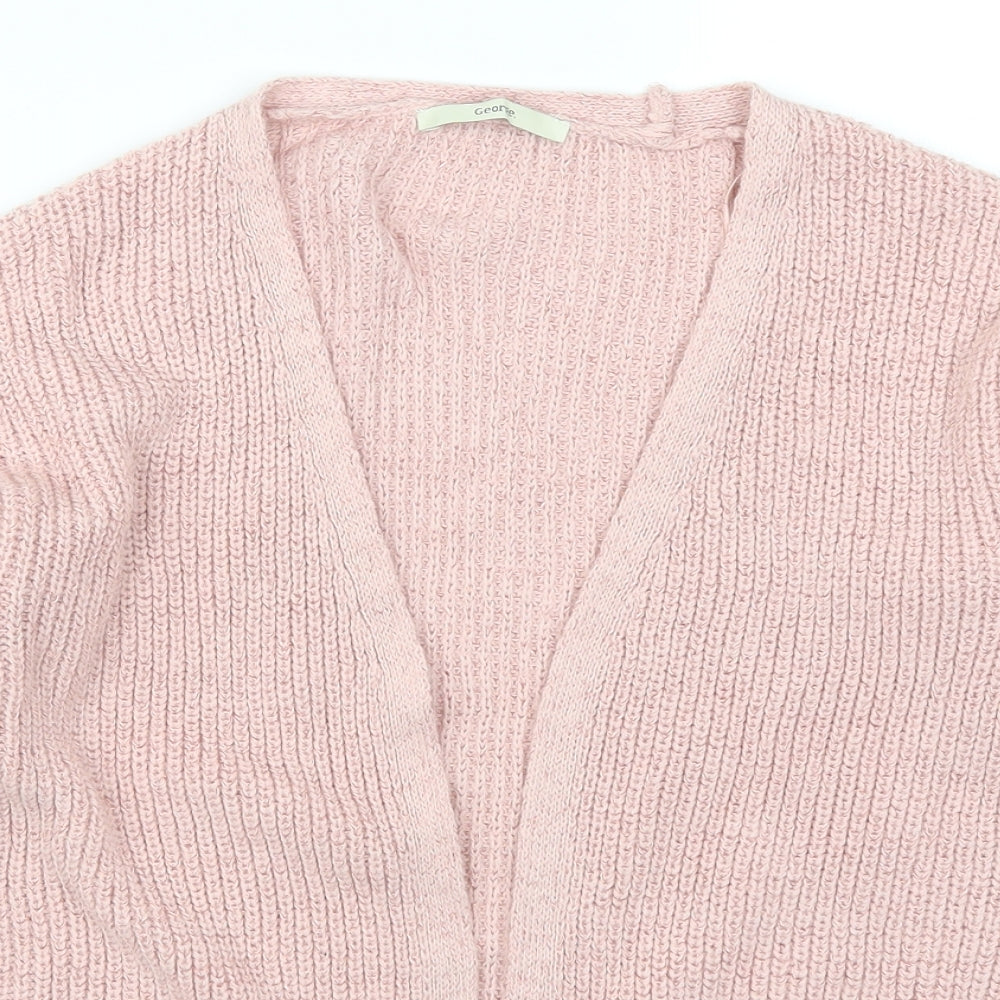 George Girls Pink   Cardigan Jumper Size 9-10 Years