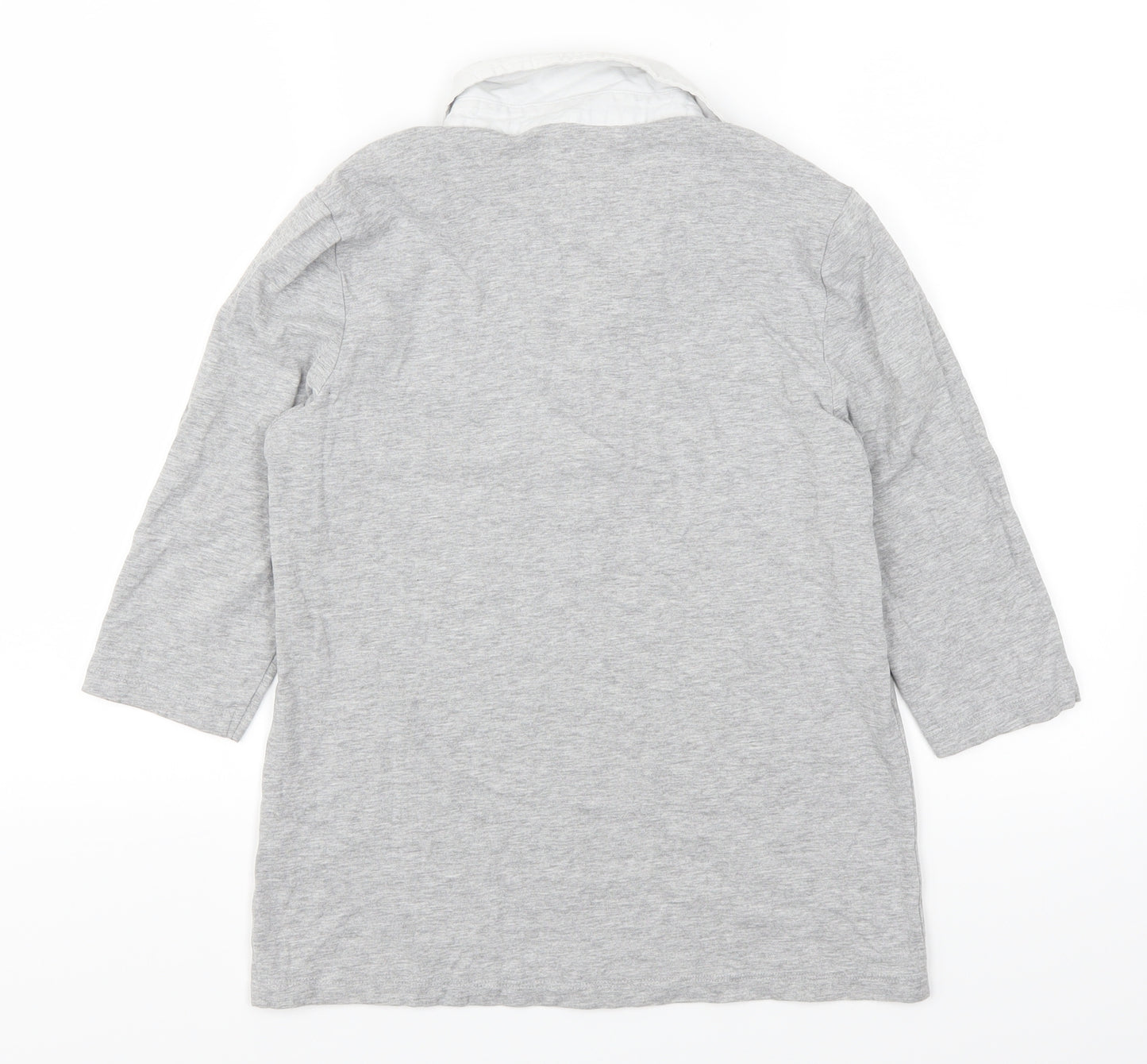 ESMARA Womens Grey   Basic T-Shirt Size 8