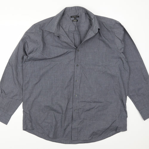 George Mens Blue    Button-Up Size XL