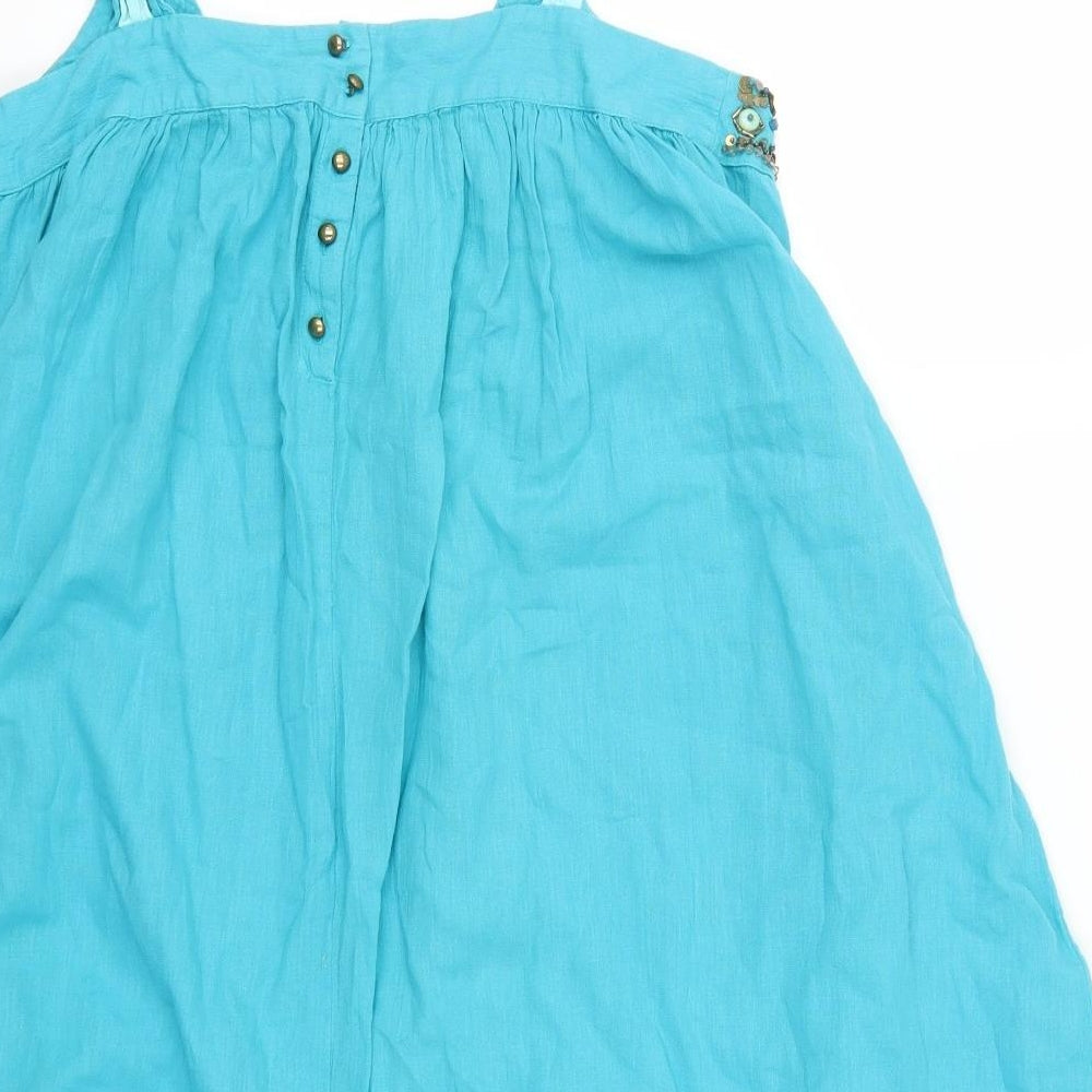 Monsoon Womens Blue   Tank Dress  Size 10