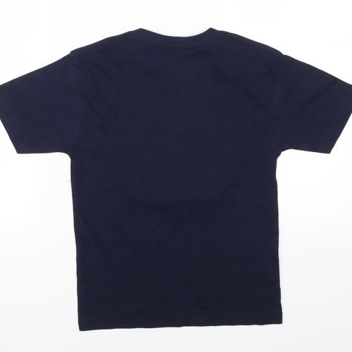 JHK Girls Blue   Basic T-Shirt Size 7-8 Years  - Dog Firefighters
