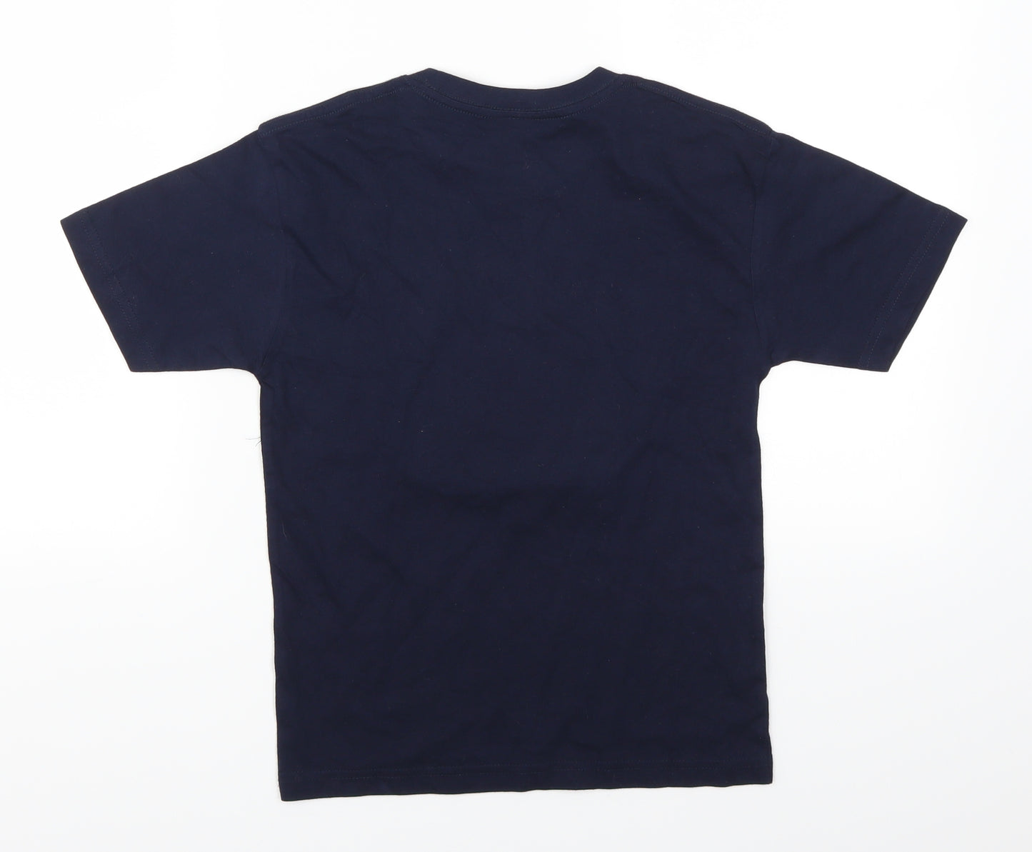 JHK Girls Blue   Basic T-Shirt Size 7-8 Years  - Dog Firefighters
