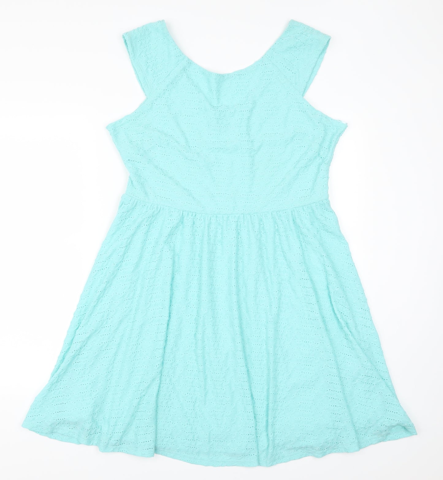 Dorothy Perkins Womens Blue   Skater Dress  Size 18