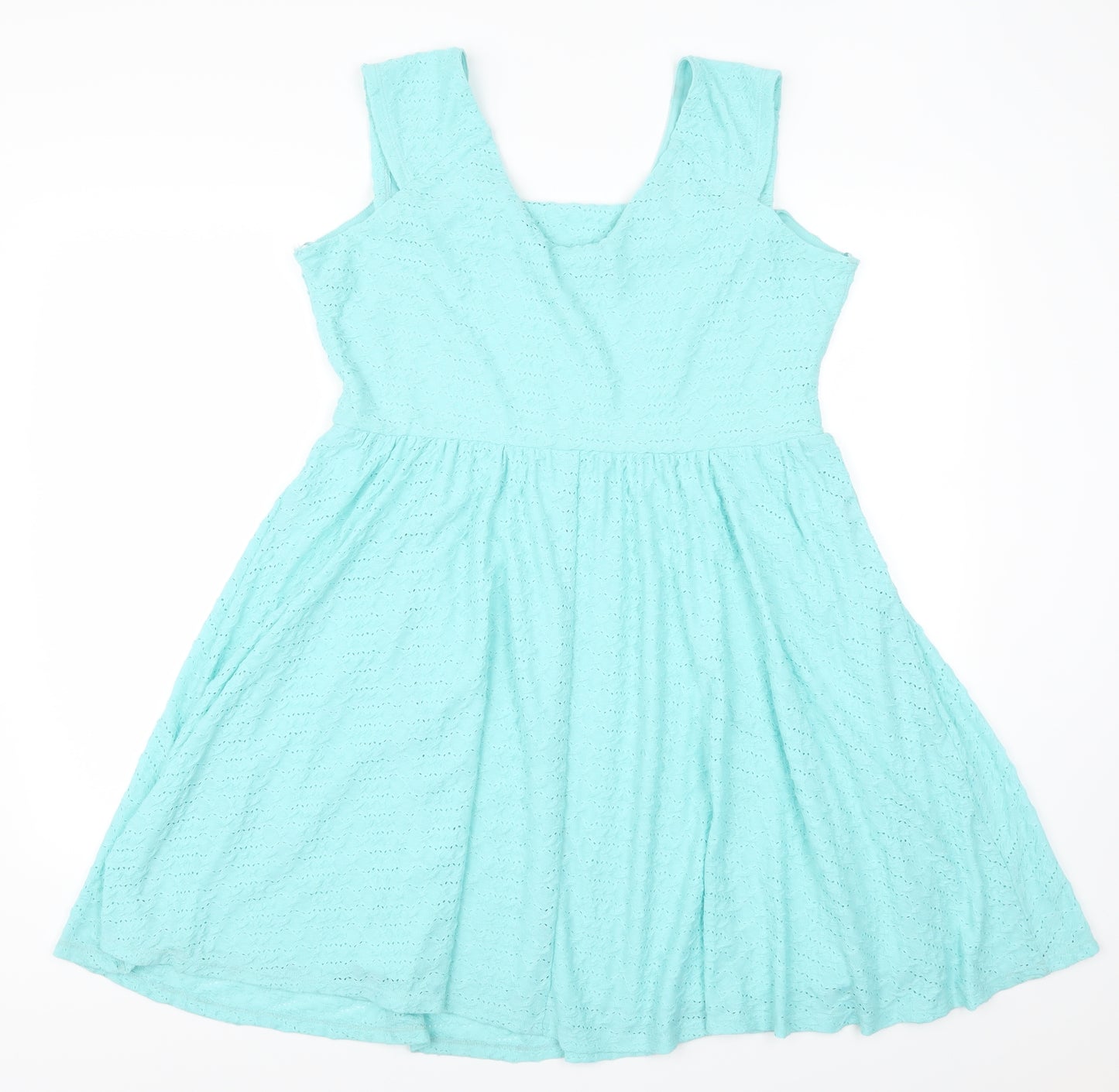 Dorothy Perkins Womens Blue   Skater Dress  Size 18