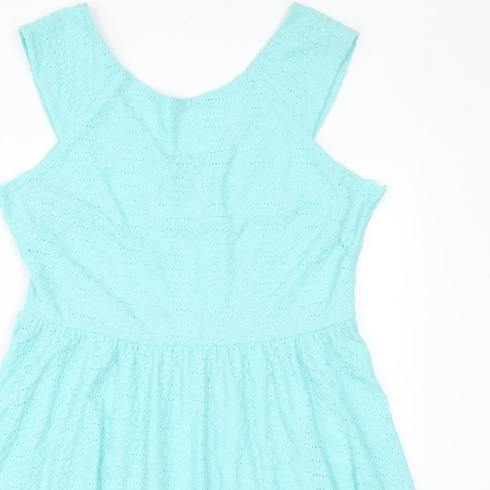 Dorothy Perkins Womens Blue   Skater Dress  Size 18