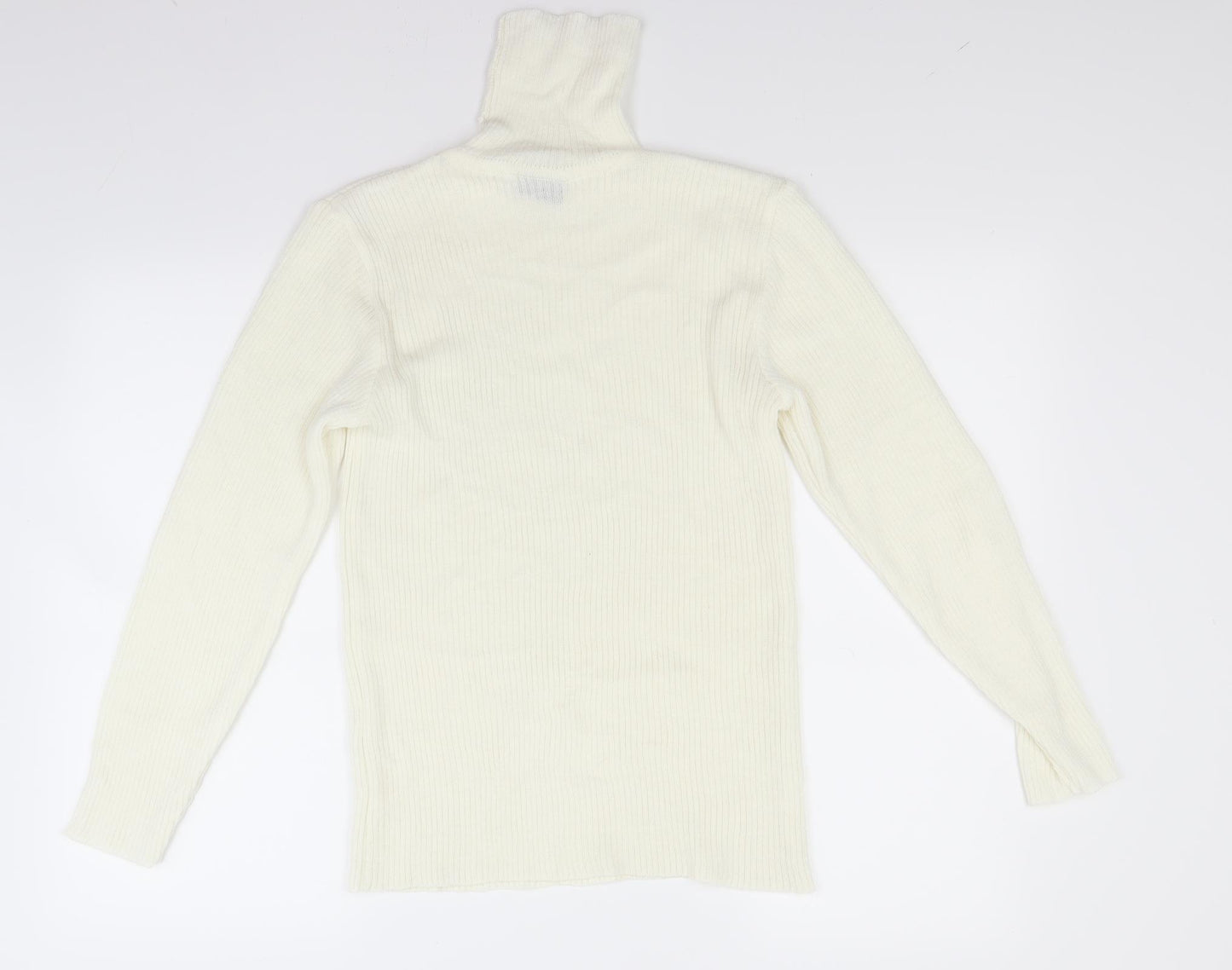 Preworn Womens White   Pullover Jumper Size 16