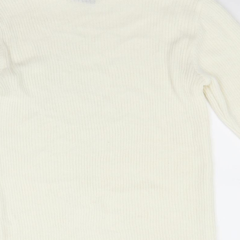 Preworn Womens White   Pullover Jumper Size 16