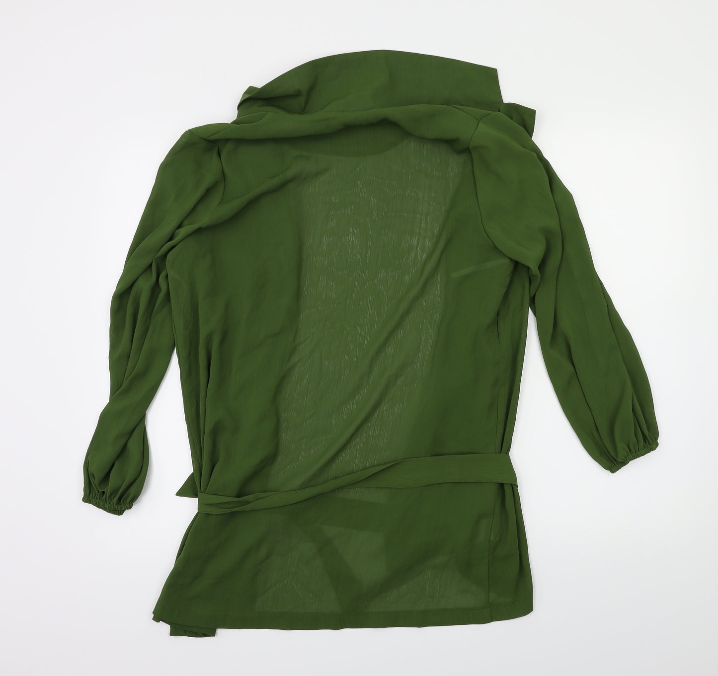 SheIn Womens Green   Wrap Blouse Size M