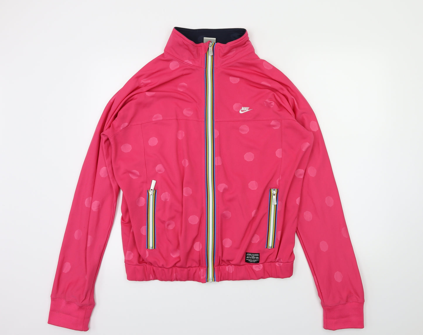 Nike Womens Pink   Full Zip Hoodie Size M