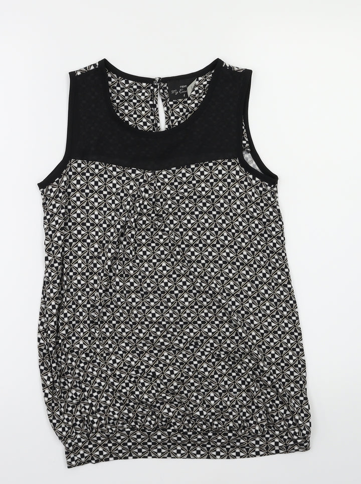 NEXT Womens Black Basic T-Shirt Size 8