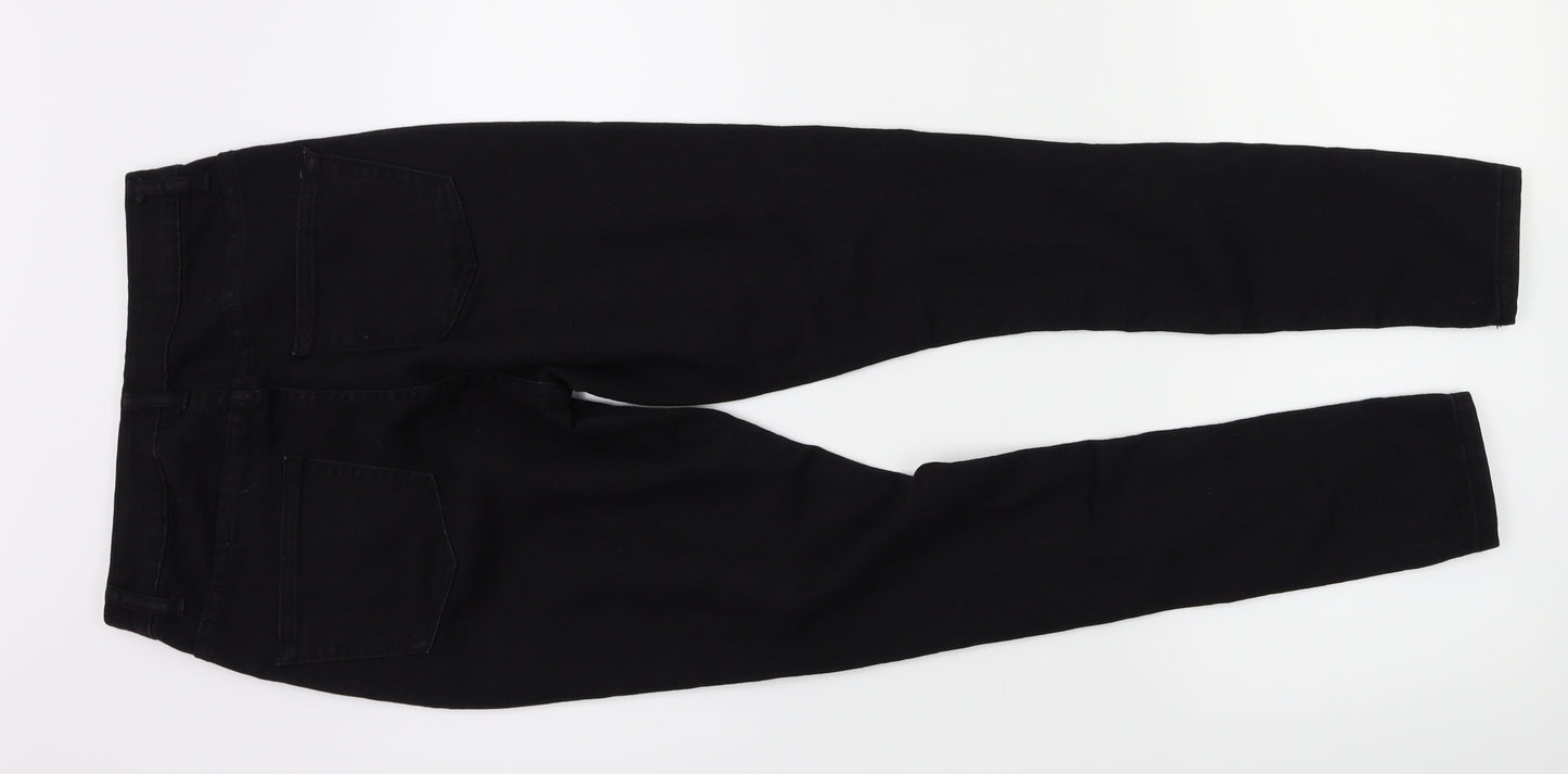 Boohoo Womens Black  Denim Skinny Jeans Size 8 L26 in