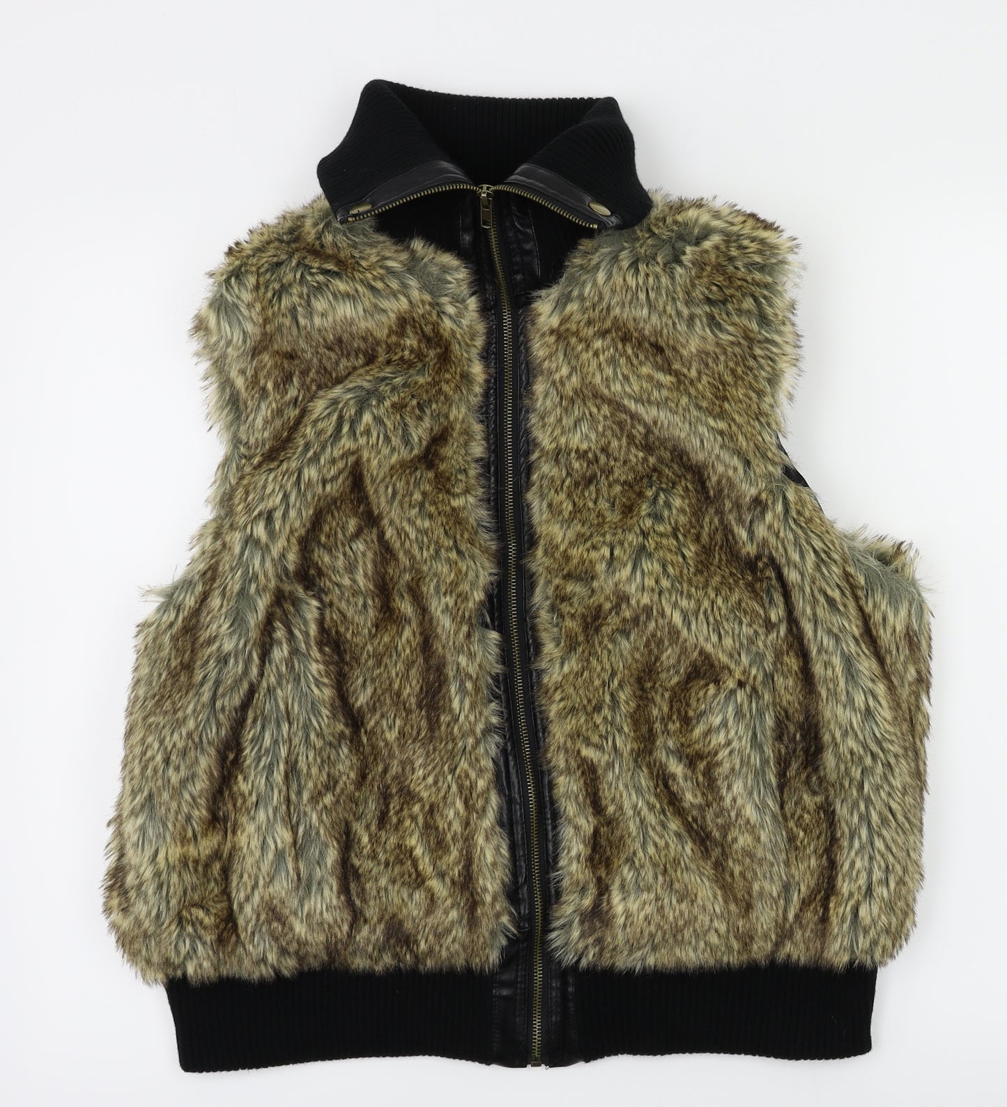 New Look Womens Brown   Gilet Jacket Size 18