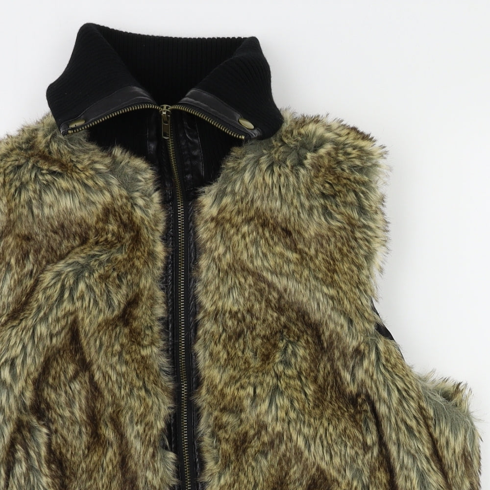 New Look Womens Brown   Gilet Jacket Size 18