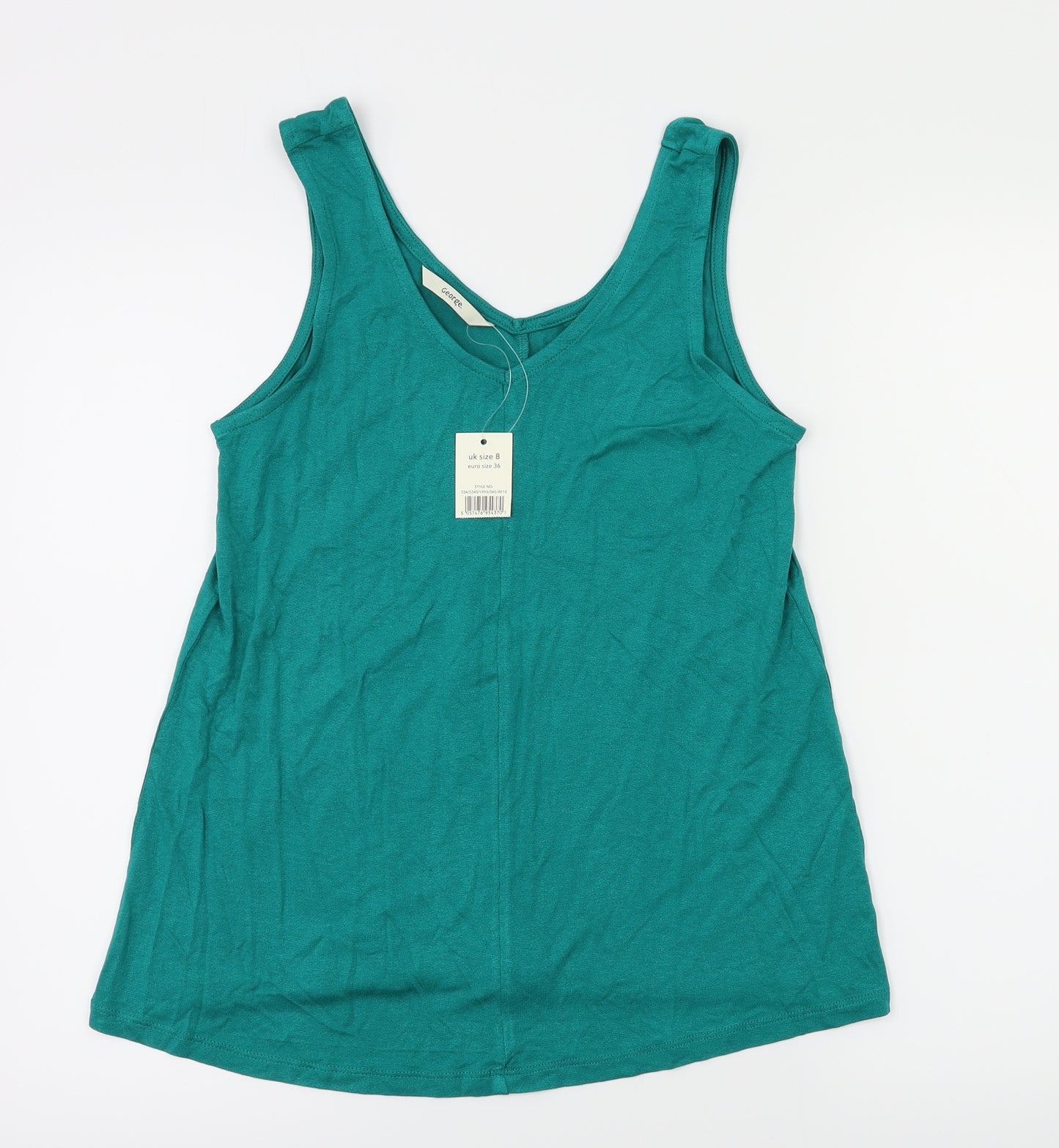 George Womens Green   Basic T-Shirt Size 8