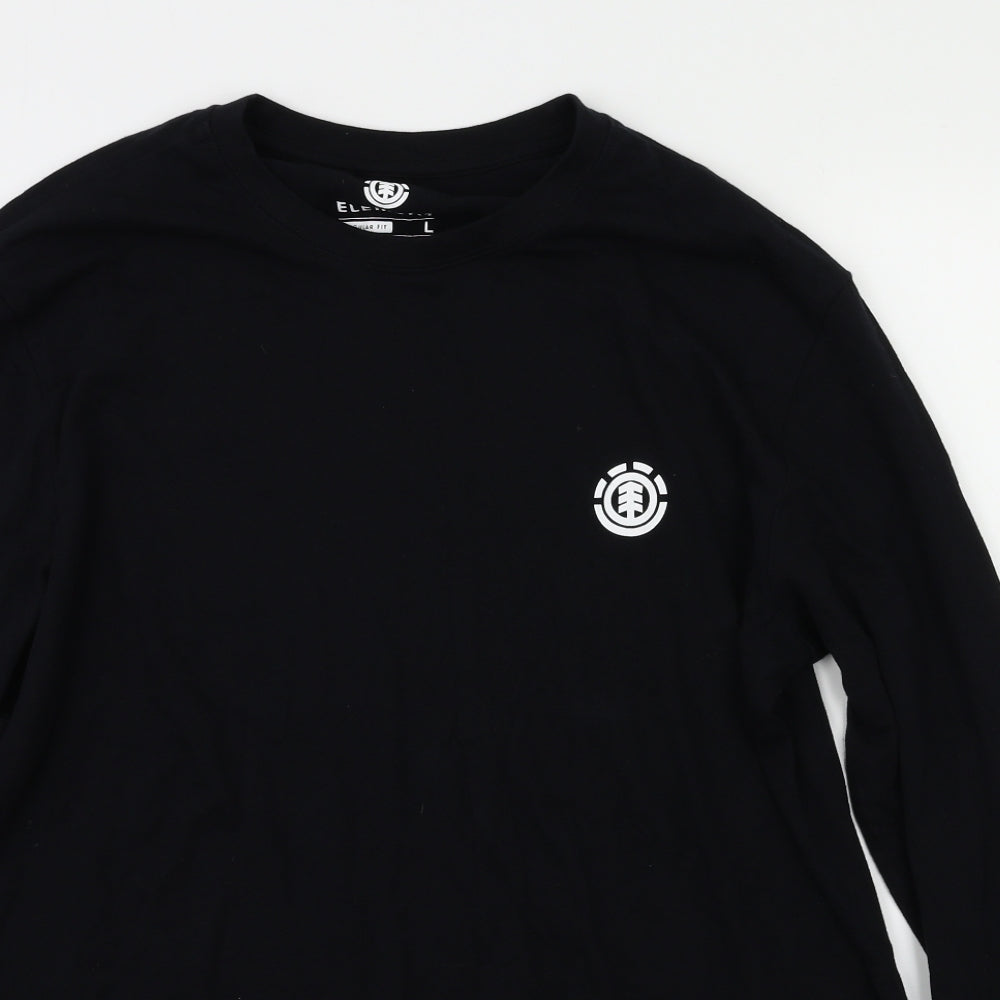Element Mens Black    T-Shirt Size L