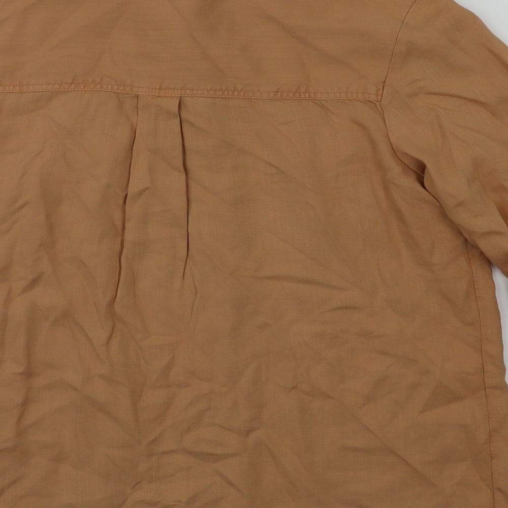 River Island Womens Orange   Basic Button-Up Size 8
