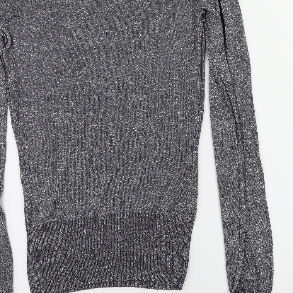Dorothy Perkins Womens Grey   Basic T-Shirt Size 8