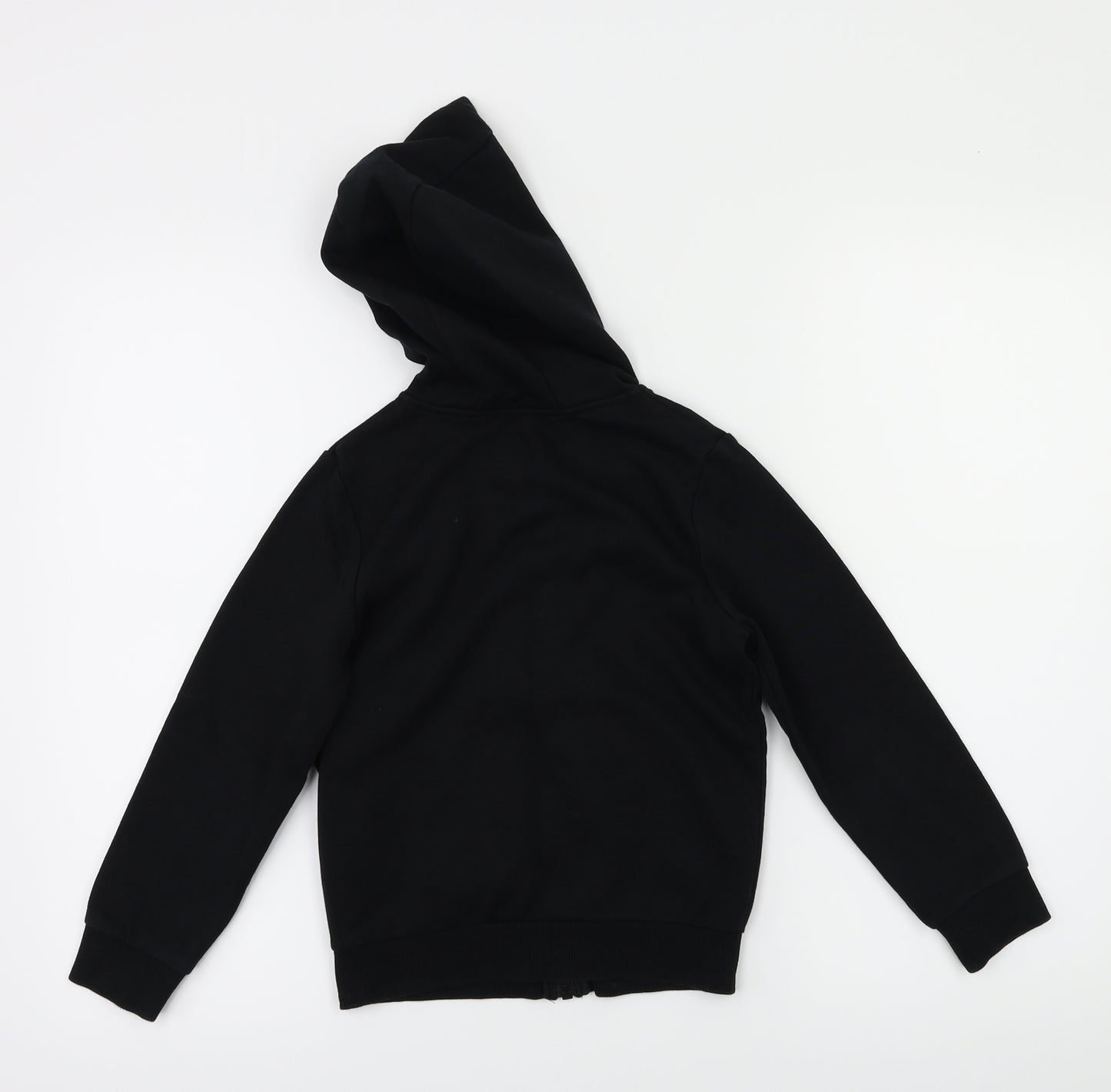 Preworn Boys Black   Full Zip Jumper Size 6-7 Years