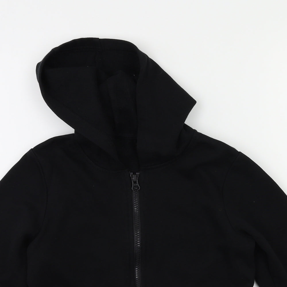 Preworn Boys Black   Full Zip Jumper Size 6-7 Years