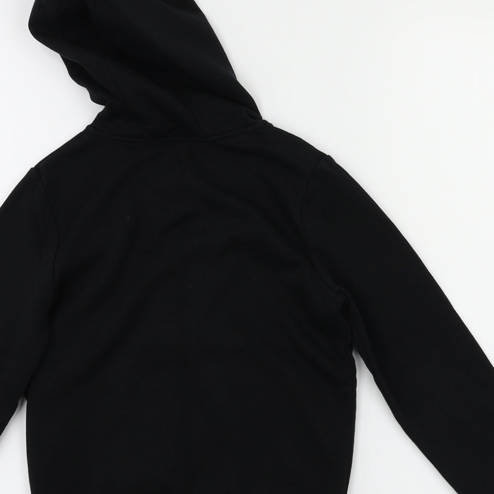 Preworn Boys Black   Full Zip Jumper Size 6-7 Years