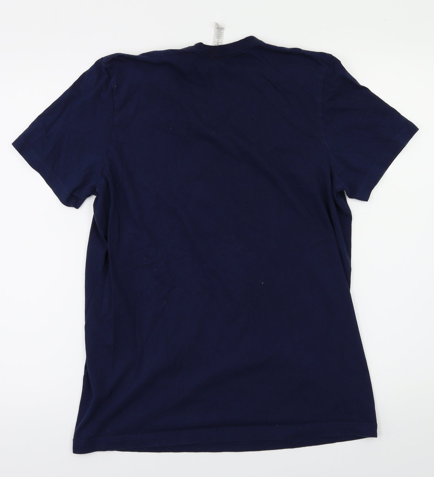 adidas Mens Blue Houndstooth   T-Shirt Size M