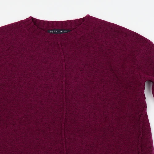 M&S  Womens Purple   Pullover Jumper Size S
