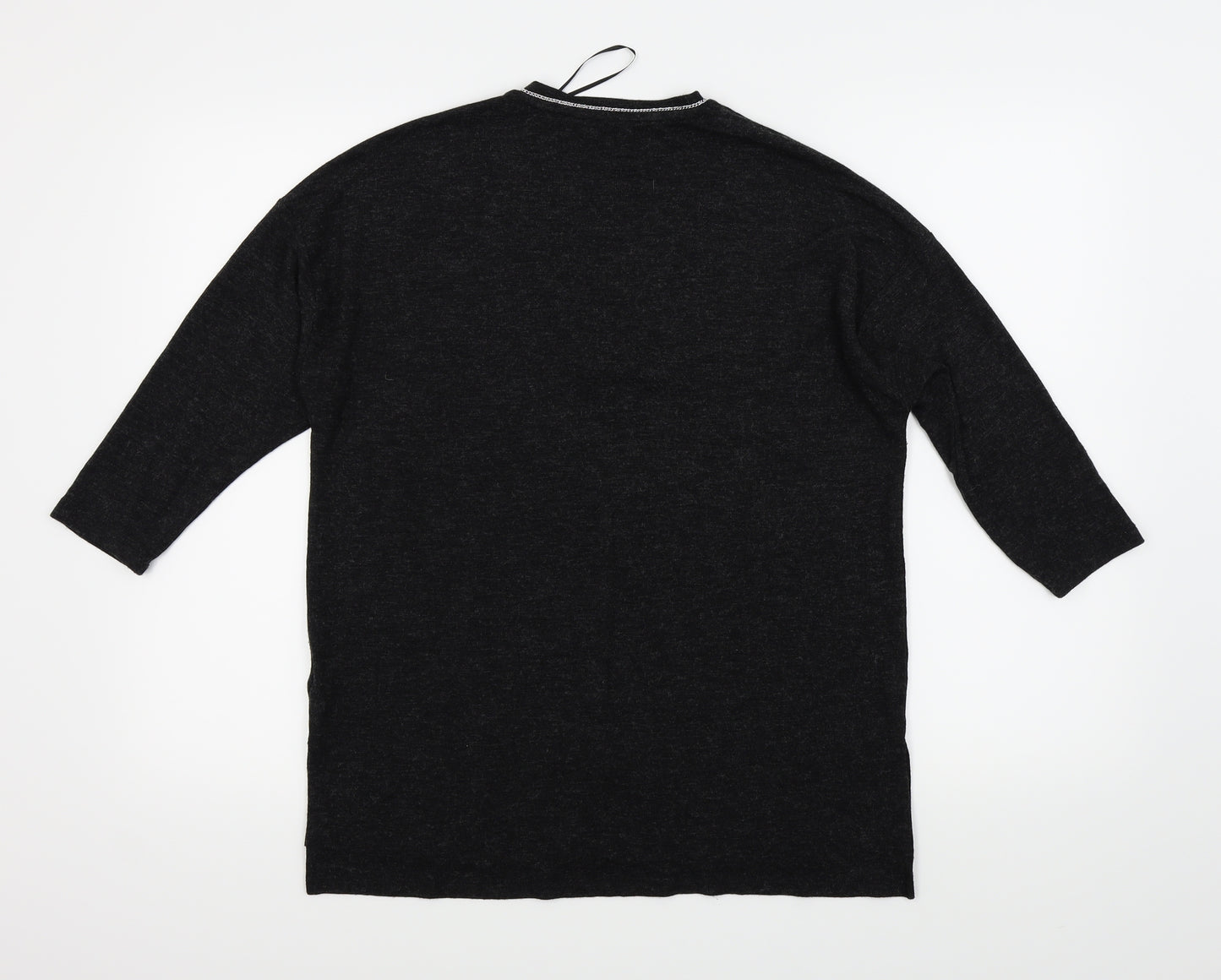 F&F Womens Black   Basic T-Shirt Size 14