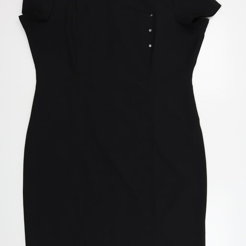 Labeeby Womens Black   Tunic T-Shirt Size 18