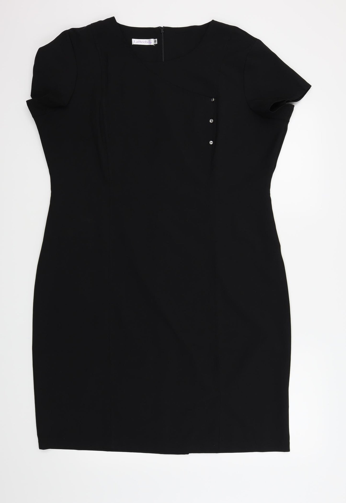 Labeeby Womens Black   Tunic T-Shirt Size 18